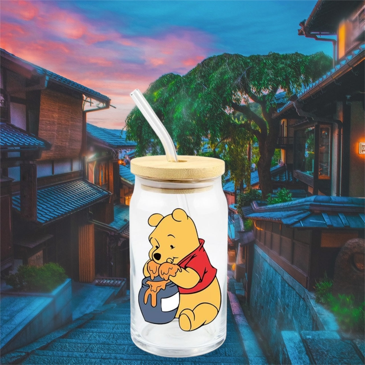 Pooh comiendo miel